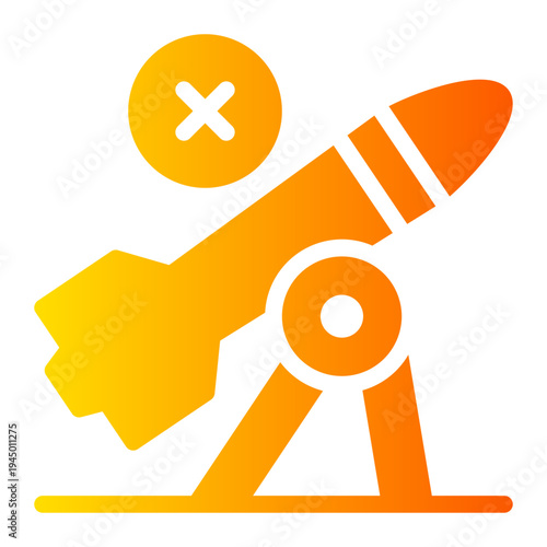 delete gradient icon