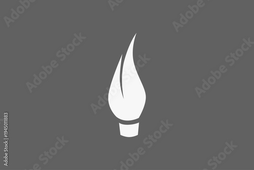 brush tool silhouette bold logo