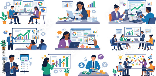 Modern Business Analytics and Financial Growth with Digital Tools and Team Collaboration