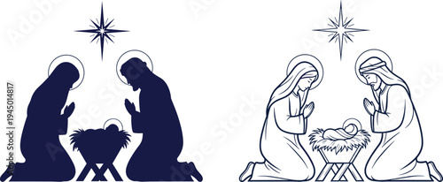 Vintage Style Surreal Black and White Tandem Bicycle with Three Wheels and Two Opposite Seats for Two Way Travel Concept