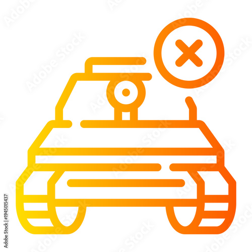 delete gradient icon