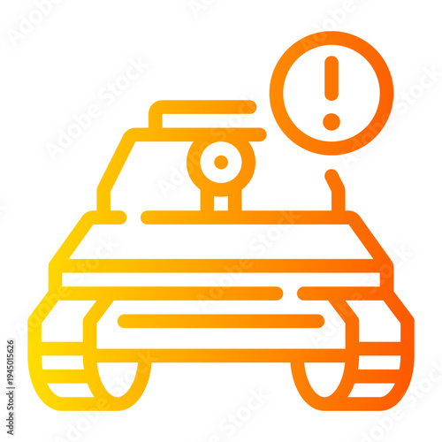 warning gradient icon