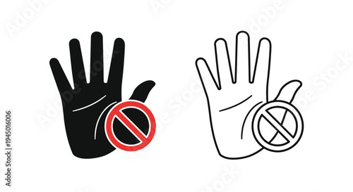 Hands displaying a stop symbol representing rejection or prohibition
