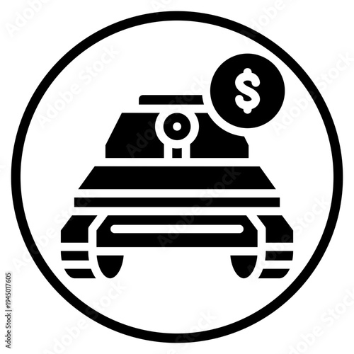 money glyph icon