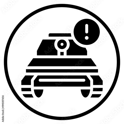 warning glyph icon