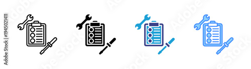 Practical  icon set multiple style collection