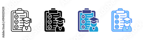 Comprehensive icon set multiple style collection