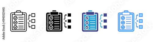 Placement icon set multiple style collection