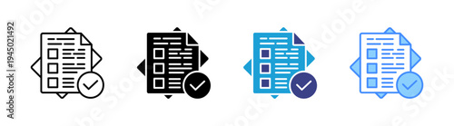 Marking icon set multiple style collection