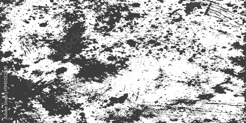 Abstract artistic black and white paint, creating a textured design, showcasing an expressive and modern artistic display.