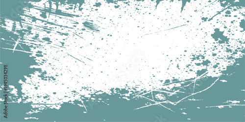 Abstract a captivating abstract grunge design, textured pattern, with splashes, splatters, and a cool, tranquil color palette, evokes a sense of modern artistry.