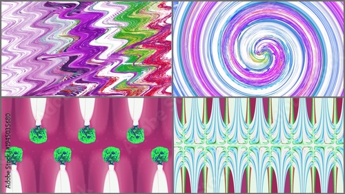 Tile patterns, fabric patterns, graphic design.