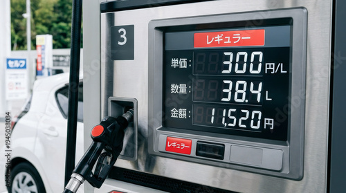 Wallpaper Mural ガソリンスタンドの給油：高騰するガゾリン価格 Torontodigital.ca