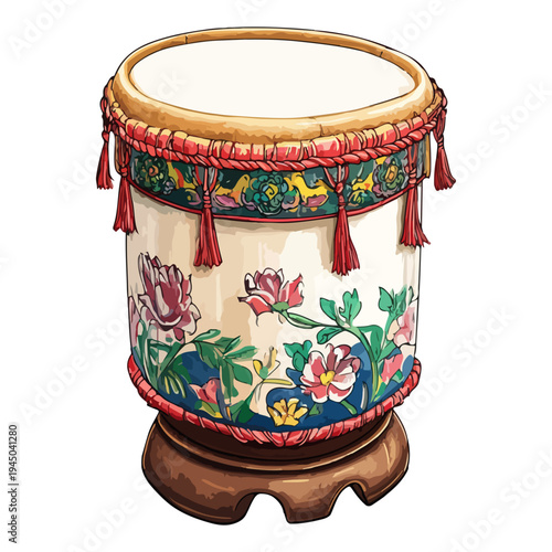 asia, dragon boat festival, celebration, drum, vector, transparent background, percussion, instrument, isolated, musical, drums, traditional, beat, culture, object
