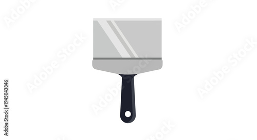 Modern paint scraper utensil for baking and cooking tools design with minimalist handle and blade art