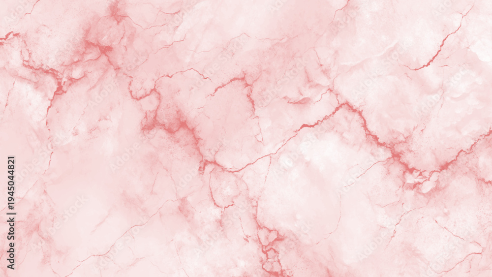 Fototapeta premium Soft pink marble texture with red veins and white accents background