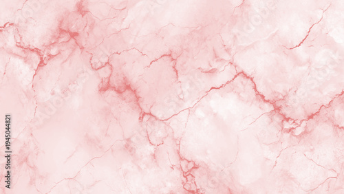 Soft pink marble texture with red veins and white accents background
