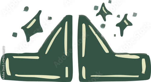 Polite hand unite illustration