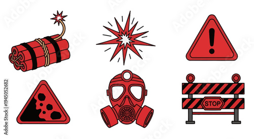Danger Warning Signs and Safety Equipment.