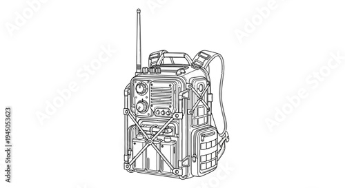 Military Backpack Radio Communication Device