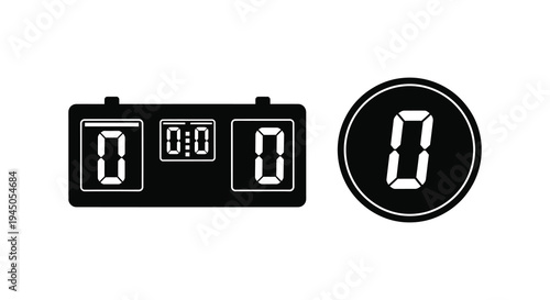 A striking black graphic displays a scoreboard and a single number eight in silhouette high quality