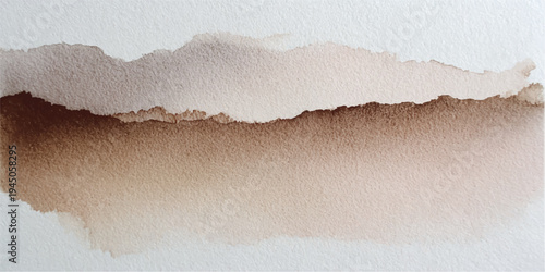 A rustic vintage cardboard background featuring a torn paper texture with a rough ripped edge and empty space for your design