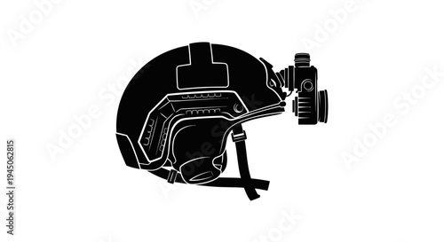 Tactical Helmet with Night Vision Device Mount and Camera Attachment