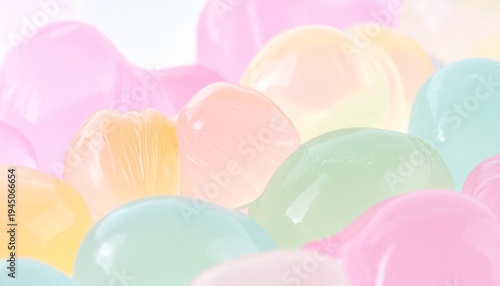 Cute abstract painting with a pop of pastel colors