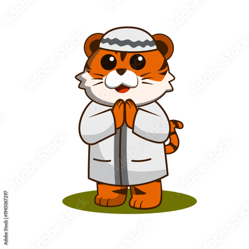 cute tiger animals greetings