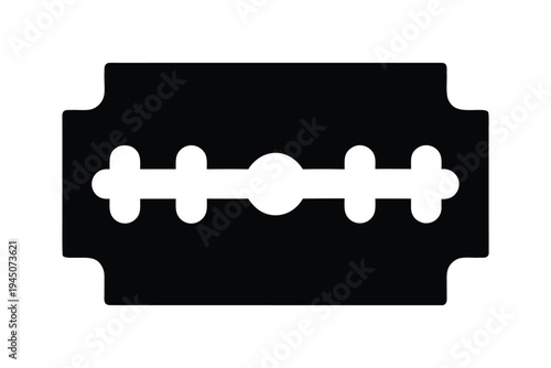 Razor blade silhouette vector, Blade razor icon