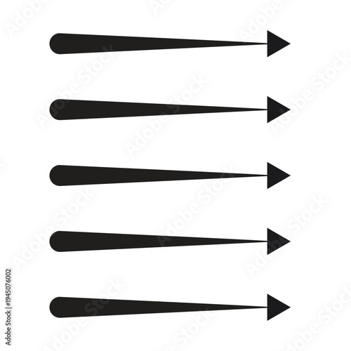 black arrow icon on white background. flat style. arrow icon for your web site design, logo, app, UI.Simple black share arrow icon isolated on white background.