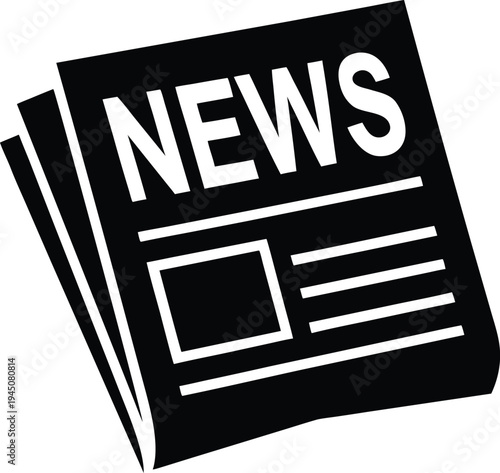 Newspaper Icon Reporting Media Communication