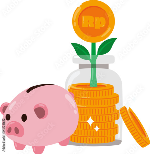 Celengan Dan Koin untuk Perencanaan Investasi Aman