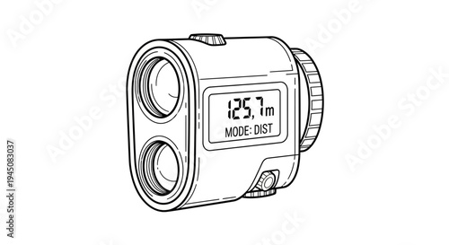 Digital Laser Rangefinder for Golfing and Outdoor Sports, Measuring Distance