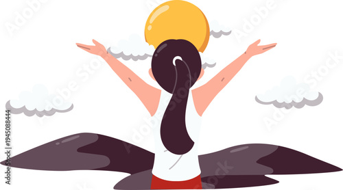 Welcoming Sunrise For Digital Detox Balance Life