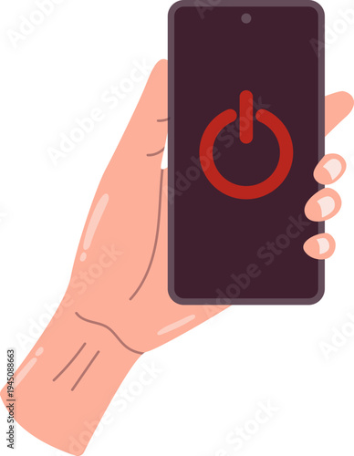 Turning Off Phone As Digital Detox Rest Day