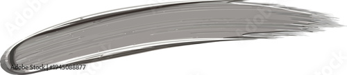 Vector  illustration of Gray paint stroke isolated on transparent background