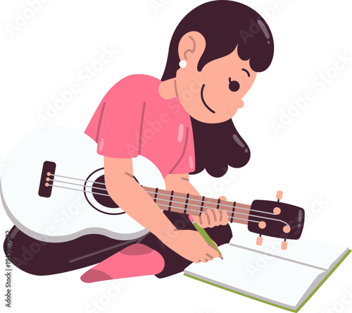 Girl Enjoying Calm Music For Mindful Digital Detox