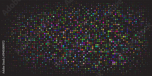 Digital Technology Colorful Blue Pixels Background. Digital Data Square Blue Pattern. Blue Digital Pixel Mosaic Pattern. Vector Illustration.