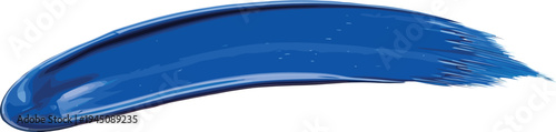 Vector  illustration of Blue paint stroke isolated on transparent background