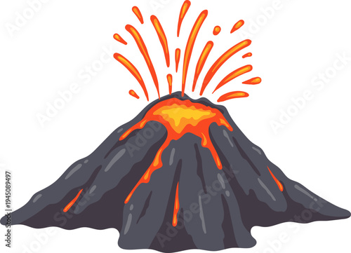 Bencana Letusan Gunung Api Dengan Lava Panas