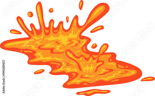 Disaster Intense Lava Burst From Active Volcano