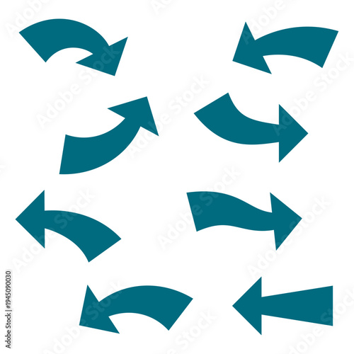 Conjunto ícones de setas