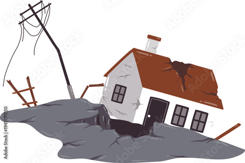 Bencana Gempa Merusak Rumah Hingga Struktur Retak