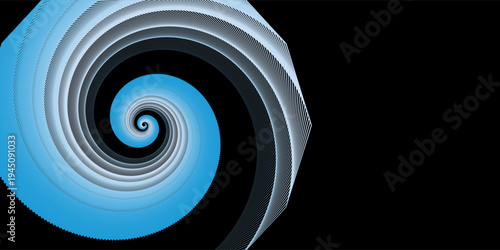 shades of blue and grey wavy striped slanting vividly coloured gradients with spiral