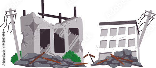 Bencana Gempa Bumi Meruntuhkan Bangunan Kota Besar