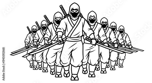 Ninja Warriors Team Formation, Japanese Martial Arts, Stealth Combatants