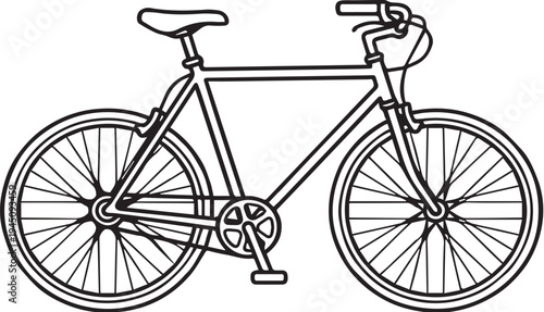 vintage bicycle vector illustration
