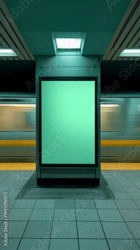 Vertical Subway billboard