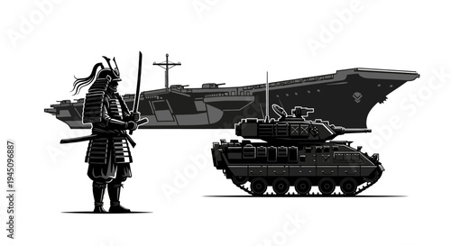 Samurai Warrior, Tank, and Aircraft Carrier: A Historical and Technological Comparison